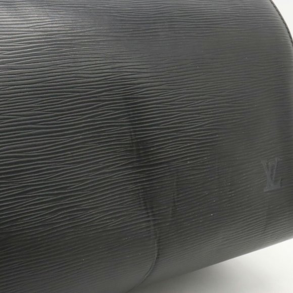 LOUIS VUITTON Epi Speedy 30 Handbag Boston Bag Leather Noir Black M59022 - Picture 7 of 8